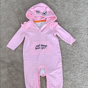 Cat & Jack 3-6 mon long sleeve hooded onesie